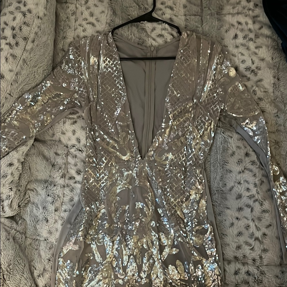 Elegant Sequin Evening Dress